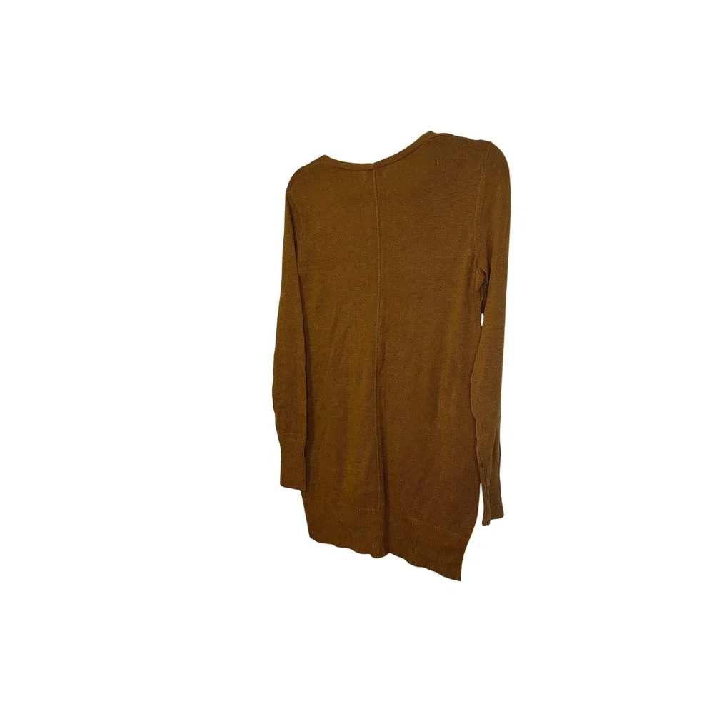Old Navy Women's V Neck‎ Long Sleeve Sweater Knit Amber Brown Size XS